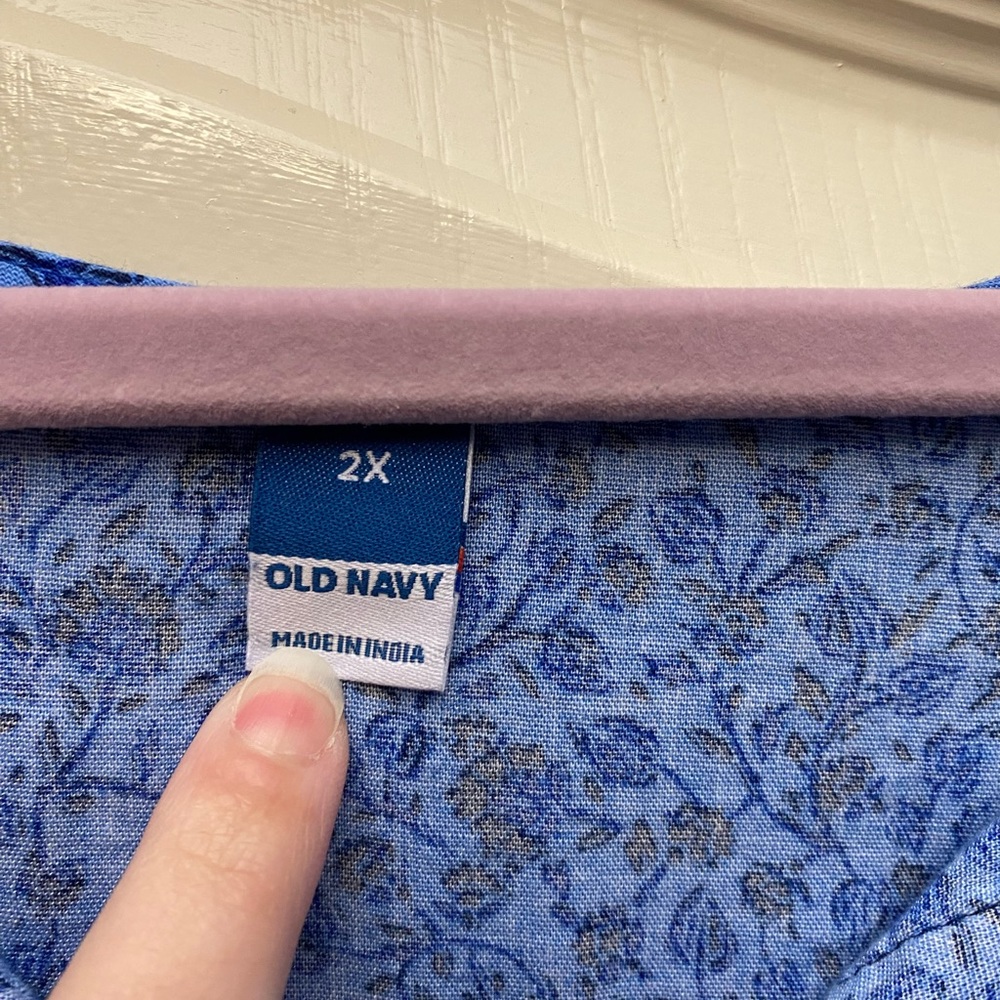 Old Navy print peasant dress - Picture 2 of 4